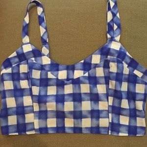 Plaid crop top